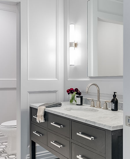 Luxury Bathroom Designs – Moore Fine Homes, Millburn, NJ